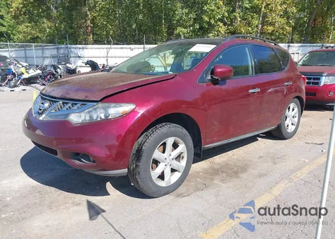 2012 Nissan Murano Sv z USA, uszkodzony, nr VIN JN8AZ1MW0CW210540